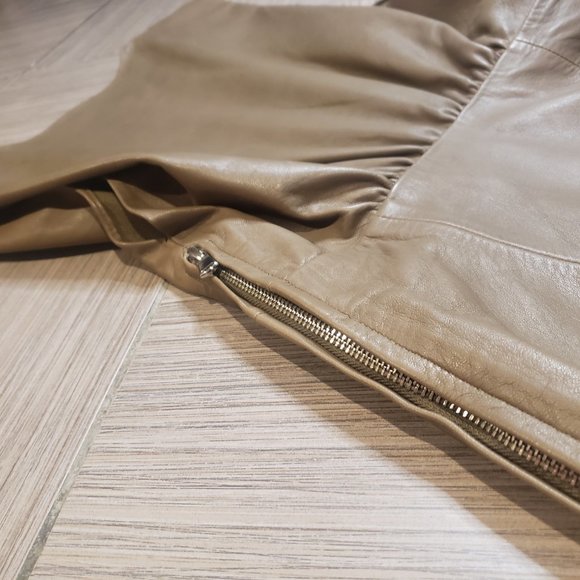 Zara Real Leather Mini Dress - Picture 7 of 8